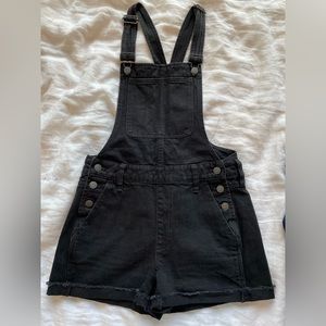 Madewell denim overall shorts
